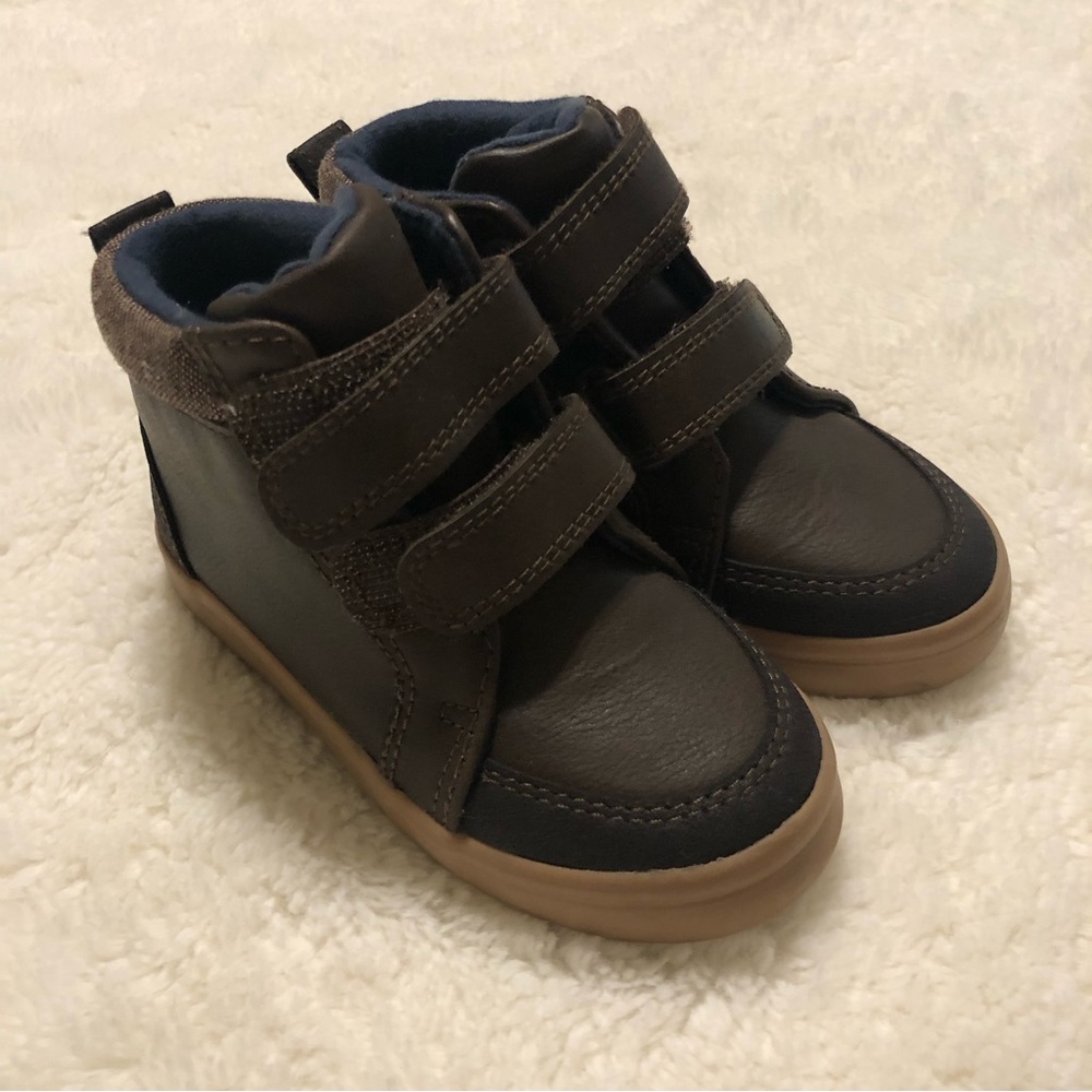 Cat and Jack Toddler Boys Boots in Dark Brown Sz 7